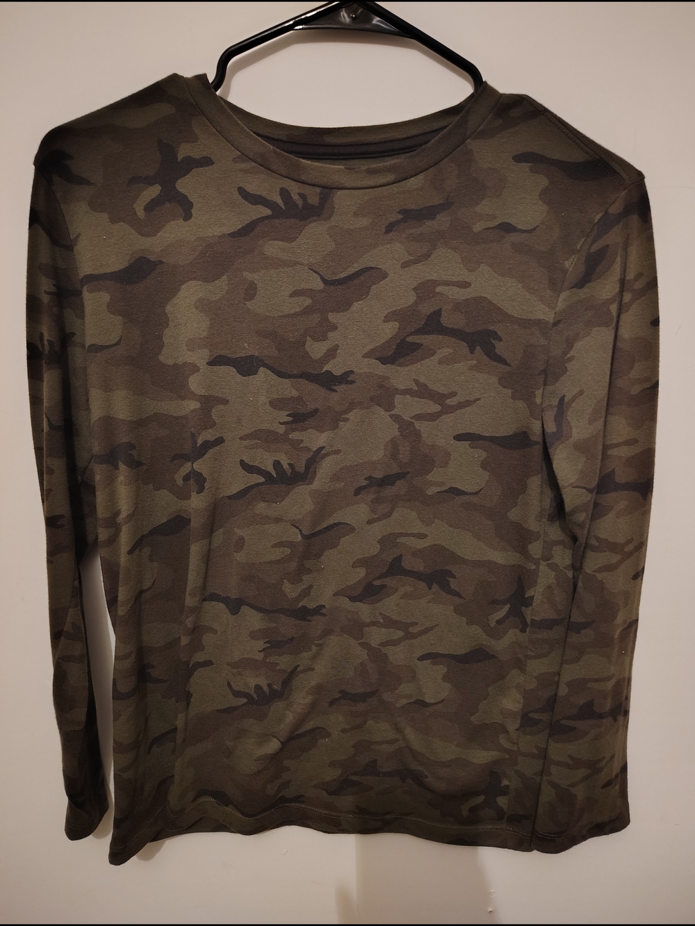 Old Navy Girls' Camouflage Long Sleeve Tee - Green/Brown